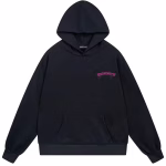 Chrome Hearts Pink Cemetery Cross Hoodie Black