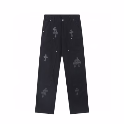 Chrome Hearts Cross Pattern Denim Jeans