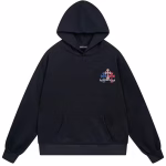 Chrome Hearts Black Rainbow Cross Hoodie