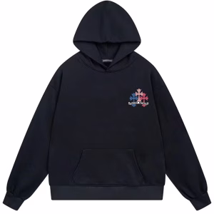 Chrome Hearts Black Rainbow Cross Hoodie