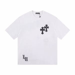 Chrome Hearts Triple Cross Patch White T-Shirt