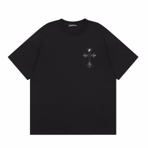 Chrome Hearts Horseshoe Script T-Shirt Black