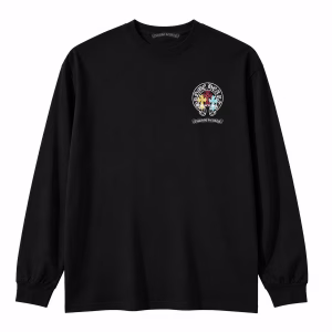 Chrome Hearts Triple Cross Black Long Sleeve T-Shirt
