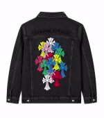Chrome Hearts Black Multi Cross Denim Jacket
