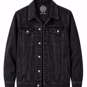 Chrome Hearts Black Monogram Denim Jacket