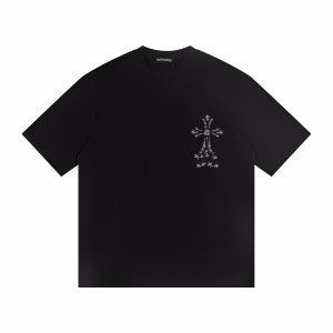 Chrome Hearts Floral Cross Logo T-Shirt Black