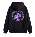 Chrome Hearts Neon Cross Black Hoodie