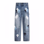 Chrome Hearts Cross Patch Carpenter Jeans