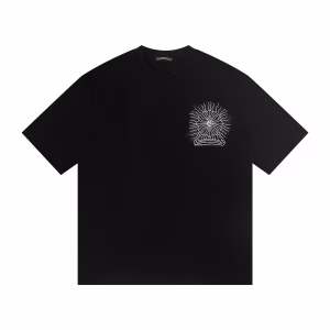 Chrome Hearts Radiant Cross Graphic Black T-Shirt