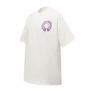 Chrome Hearts Purple Horseshoe Graphic T-Shirt White