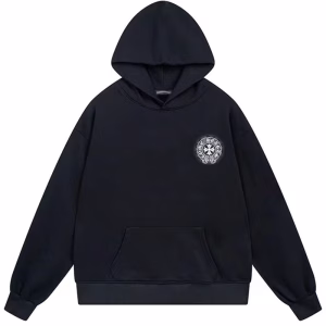 Chrome Hearts Classic Gothic Cross Back Print Black Hoodie