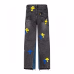 Chrome Hearts Color Cross Patch Jeans