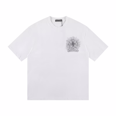 Chrome Hearts Radiant Cross Graphic White T-Shirt