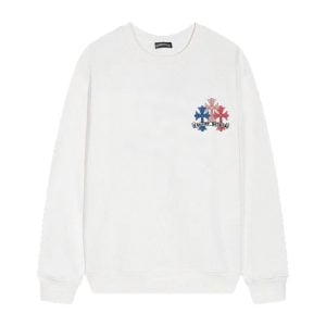 Chrome Hearts Multi Cross Graphic Long Sleeve White