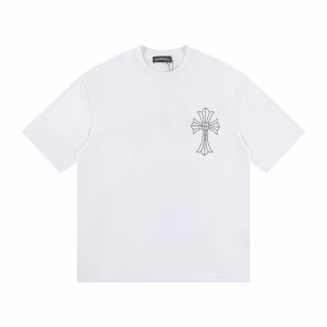 Chrome Hearts Crystal Multi Cross White T-Shirt