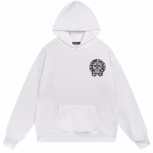Chrome Hearts Horseshoe White Hoodie
