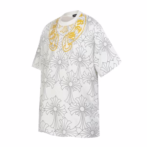 Chrome Hearts Cemetery Floral Tee – White/Yellow