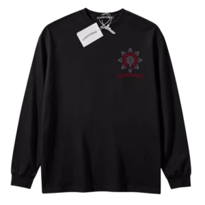 Chrome Hearts Gothic Cross Black Long Sleeve