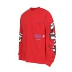 Chrome Hearts Red Sadistic Lipstick Graphic Long Sleeve