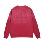 Chrome Hearts Red Logo Cross Long Sleeve Shirt