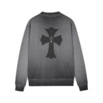 Chrome Hearts Grey Black Cross Long Sleeve Shirt