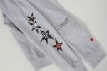 Chrome Hearts Grey Star Mouth Graphic Hoodie