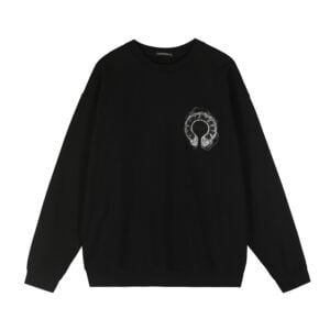 Chrome Hearts Horseshoe Graphic Black Sweatshirt