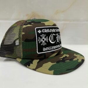 Chrome Hearts Camo Hollywood Patch Trucker Hat