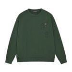 Chrome Hearts Dark Green Triple Cross Long Sleeve Shirt