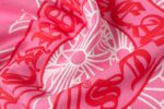 Chrome Hearts Pink Red Horseshoe Cross Pullover Hoodie