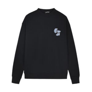 Chrome Hearts Black Blue Denim Horseshoe Long Sleeve