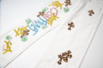 Chrome Hearts White Leopard Cross Graphic Jeans