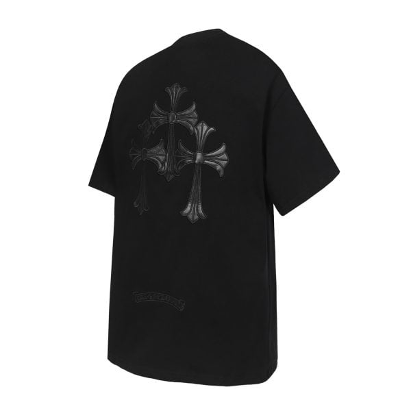 Chrome Hearts Triple Cross Cemetery Cross Shirt Black
