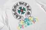 Chrome Hearts White Floral Cross Logo T-Shirt