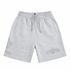 Chrome Hearts Fleur De Lis Grey Sweat Shorts