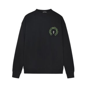 Chrome Hearts Black Green Circle Cross Long Sleeve