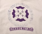 Chrome Hearts Purple Floral Cross Zip-Up Hoodie