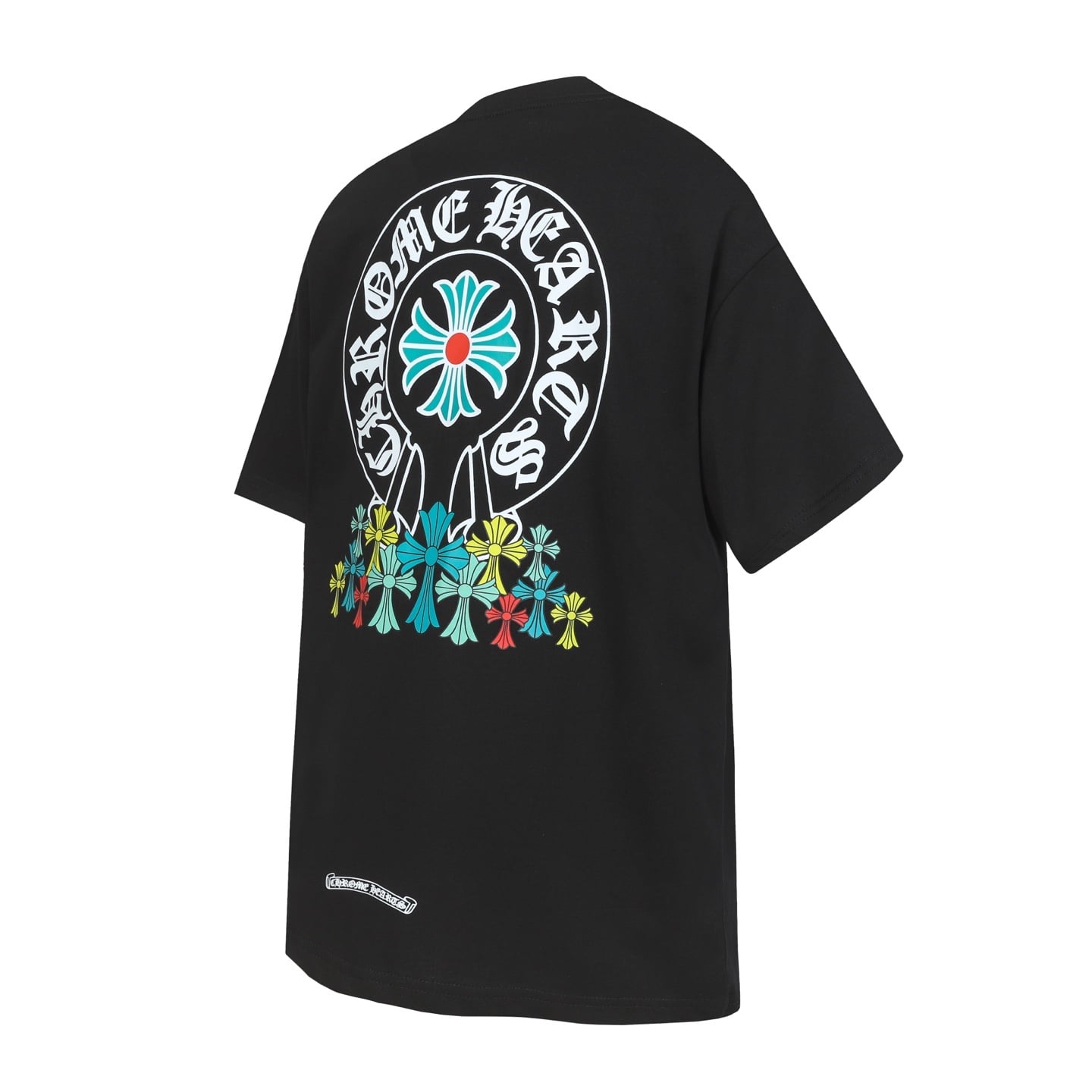 3b887776 Chrome Hearts Black Floral Cross Logo T-Shirt