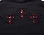 Chrome Hearts Black Red Triple Cross Long Sleeve
