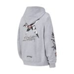 Chrome Hearts Grey Star Mouth Graphic Hoodie