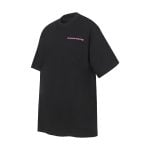 Chrome Hearts Black Pink Script Logo T-Shirt