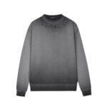 Chrome Hearts Grey Black Cross Long Sleeve Shirt