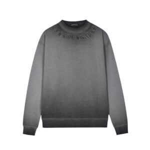 Chrome Hearts Grey Black Cross Long Sleeve Shirt