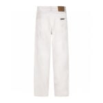 Chrome Hearts White Tonal Cross Star Patch Jeans