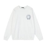 Chrome Hearts Horseshoe Graphic White Sweatshirt