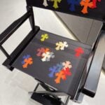 Chrome Hearts Multicolor Cross Director Chair