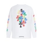 Chrome Hearts White Multicolor Cross Pocket Long Sleeve