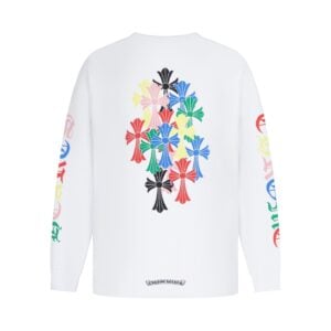 Chrome Hearts White Multicolor Cross Pocket Long Sleeve