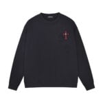 Chrome Hearts Black Red Triple Cross Long Sleeve