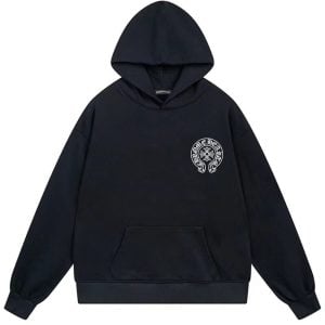 Chrome Hearts Horseshoe Logo Pullover Hoodie Black